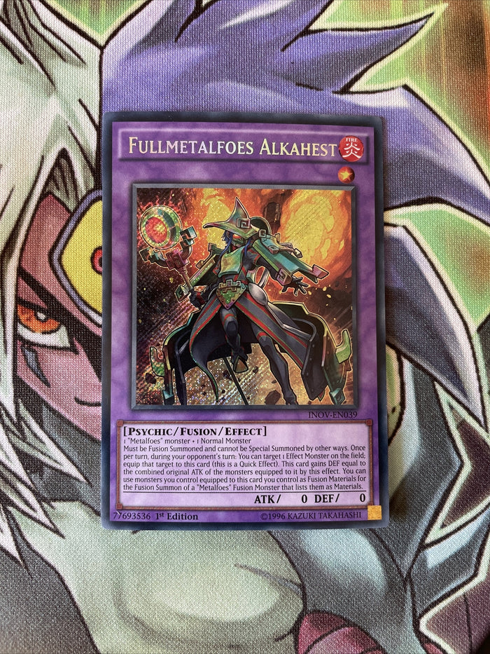 INOV-EN039 Fullmetalfoes Alkahest Secret Rare 1st Edition NM YuGiOh Card