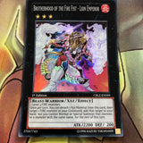 CBLZ-EN099 1x Super Rare Brotherhood Of The Fire Fist - Lion Emperor 1st Yugioh