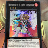 CBLZ-EN099 1x Super Rare Brotherhood Of The Fire Fist - Lion Emperor 1st Yugioh