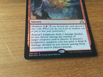 Avacyn's Judgment Foil - Shadows Over Innistrad Excellent Magic MTG (back)