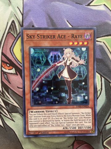 DASA-EN029 Sky Striker Ace - Raye Super Rare 1st Edition NM Yugioh Card