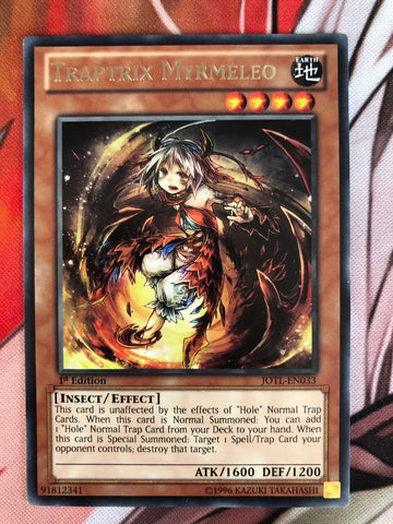 JOTL-EN033 Traptrix Myrmeleo Rare UNL Edition Mint YuGiOh Card new sleeved