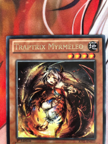 JOTL-EN033 Traptrix Myrmeleo Rare UNL Edition Mint YuGiOh Card new sleeved (back)