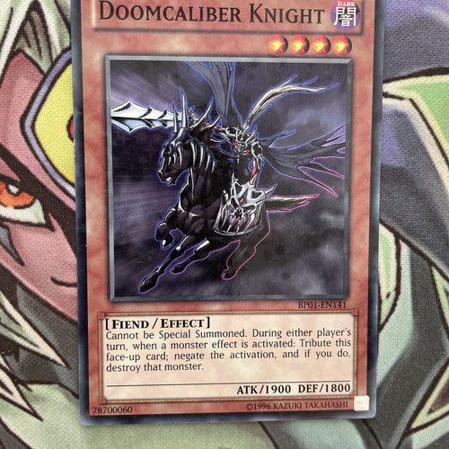BP01-EN141 Doomcaliber Knight Starfoil Rare Unlimited Edition NM Yugioh Card