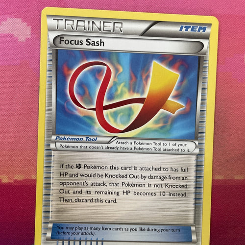 Pokemon Card Focus Sash Furious Fists Uncommon 91/111 Near Mint