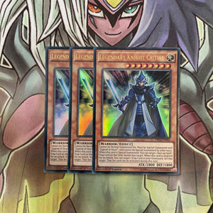 DRL3-EN056 x3 Legendary Knight Critias Ultra Rare Excellent Condition Yugioh