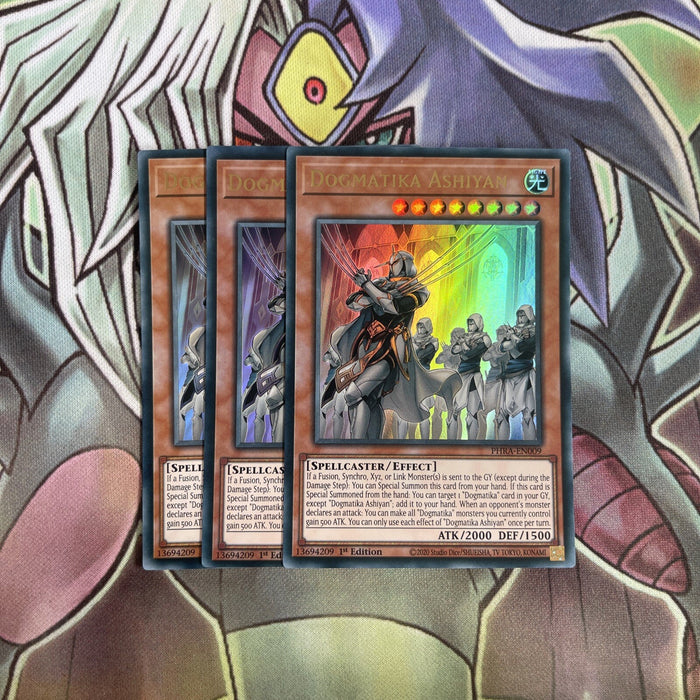 PHRA-EN009 x3 Domatika Ashiyan Ultra Rare Excellent Condition Yugioh