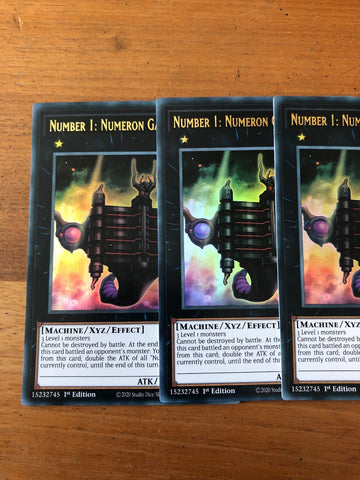 BLAR-EN022 NUMBER 1: NUMERON GATE EKAM 1ST EDITION MINT pack Fresh Yugioh (back)