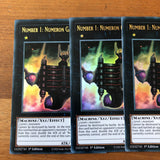 BLAR-EN022 NUMBER 1: NUMERON GATE EKAM 1ST EDITION MINT pack Fresh Yugioh