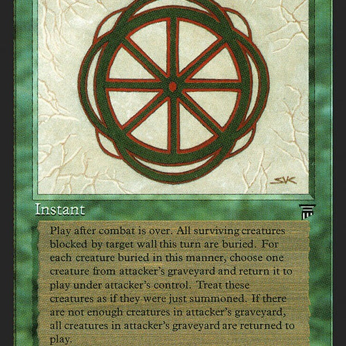 Glyph Of Reincarnation - Legends Excellent Magic MTG