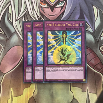GFP2-EN171 x3 Nine Pillars of Yang Zing ultra Rare Excellent Condition Yugioh