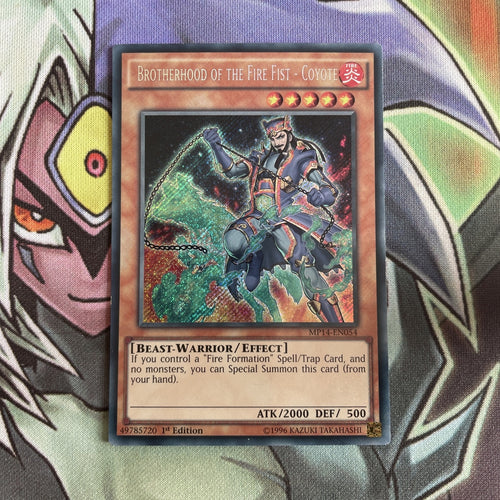 MP14-EN054 Brotherhood Of The Fire Fist - Coyote 1st Edition NM Yugioh Card