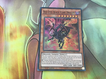 CORE-EN020 Yugioh 1st Edition Near Mint Red-Eyes Black Flare Dragon YuGiOh