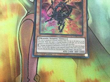 CORE-EN020 Yugioh 1st Edition Near Mint Red-Eyes Black Flare Dragon YuGiOh (back)