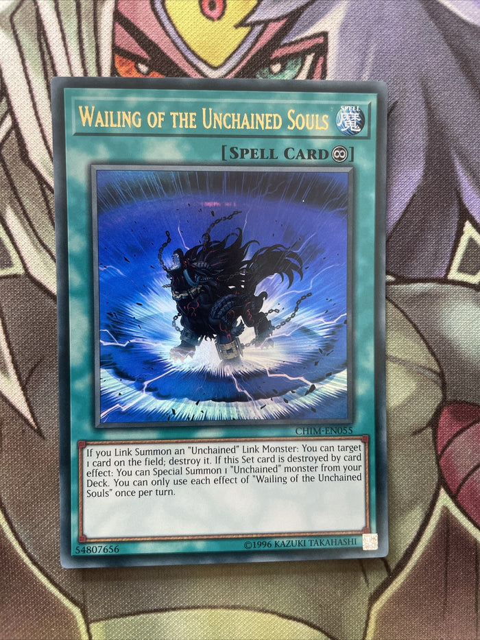 CHIM-EN055 Wailing Of The Unchained Souls Ultra Rare Unl Edition NM Yugioh Card