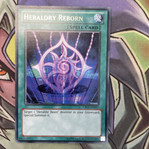 CBLZ-EN057 Heraldry Reborn Rare Unlimited Edition NM Yugioh Card