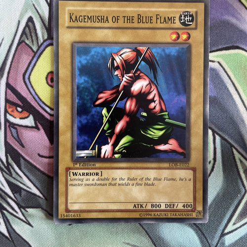 LOB-E022 Kagemusha Of The Blue Flame Common 1st Edition NM Yugioh Card