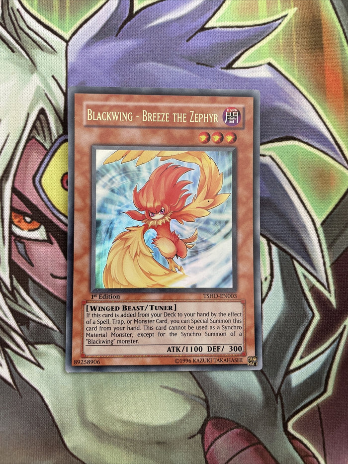 TSHD-EN003 Blackwing - Breeze The Zephyr Ultra Rare 1st Edition NM Yugioh Card