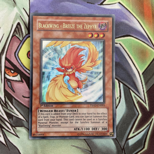 TSHD-EN003 Blackwing - Breeze The Zephyr Ultra Rare 1st Edition NM Yugioh Card