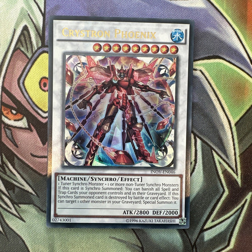 INOV-EN046 Crystron Phoenix Ultra Rare Unlimited Edition NM Yugioh Card