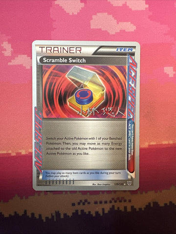 Pokemon Card Scramble Switch World Championships 2014 129/135 Near Mint