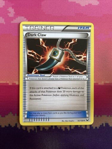 Pokemon Card Dark Claw Dark Explorers Uncommon 92/108 Near Mint