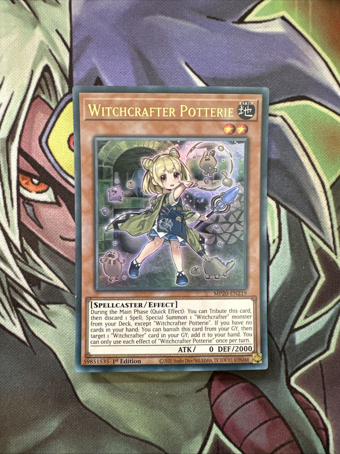 MP20-EN219 Witchcrafter Potterie Ultra Rare 1st Edition NM Yugioh Card