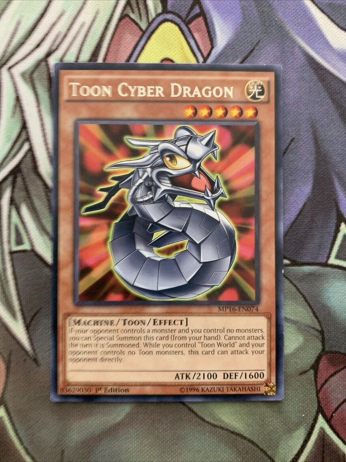 MP16-EN074 Toon Cyber Dragon Rare 1st Edition NM Yugioh Card
