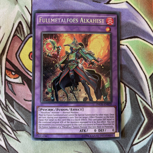 INOV-EN039 Fullmetalfoes Alkahest Secret Rare UNL Edition NM YuGiOh Card