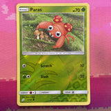 Pokemon Card Paras Team Up Reverse Holo 6/181  Near Mint