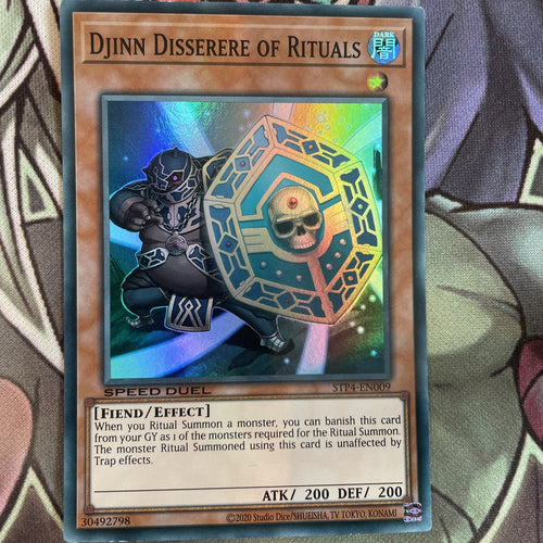 STP4-EN009 Djinn Disserere Of Rituals Super Rare UNL Edition Near Mint Yugioh
