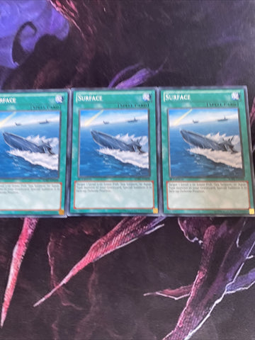 SDRE-EN028 x3 Surface- Common - 1st Edition Yugioh