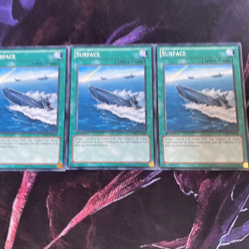 SDRE-EN028 x3 Surface- Common - 1st Edition Yugioh