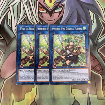 RIRA-EN046 x3 Wynn the Wind Charmer, Verdant Rare Excellent Condition Yugioh