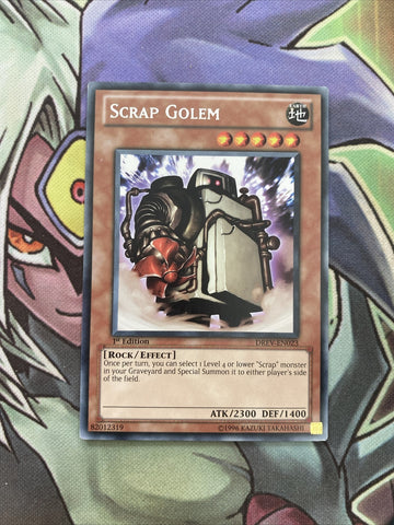 DREV-EN023 Scrap Golem Rare 1st Edition NM Yugioh Card