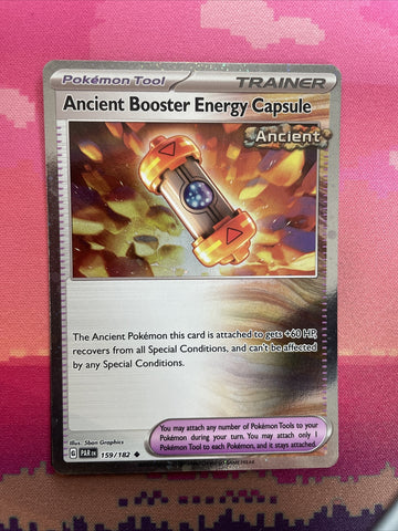 Pokemon Card Ancient Booster Energy Capsule Paradox Rift Cosmo 159/182 NM C