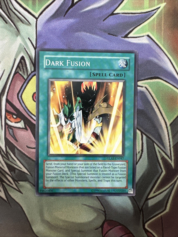 GLAS-EN047 Dark Fusion Rare Unlimited Edition NM Yugioh Card