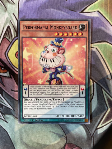BOSH-EN003 Performapal Monkeyboard Common 1st Edition NM Yugioh Card