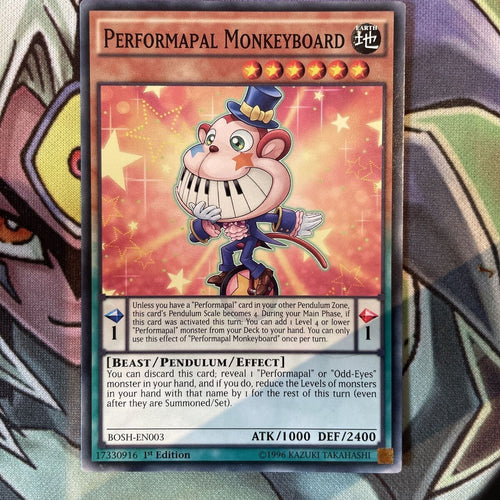 BOSH-EN003 Performapal Monkeyboard Common 1st Edition NM Yugioh Card
