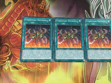 LDS1-EN039 x3 Cyberdark Inferno 1st Edition Common YuGiOh (back)