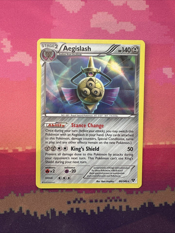 Pokemon Card Aegislash XY Base Set Holo Rare 86/146 Near Mint