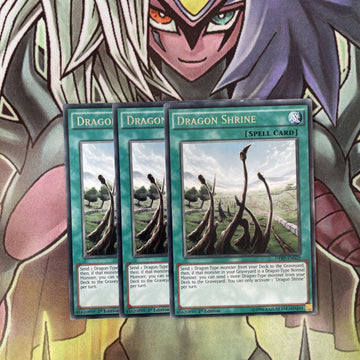 DPRP-EN029 x3 Dragon Shrine Rare Excellent Condition Yugioh