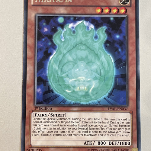 LVAL-EN037 Nikitama Rare 1st Edition NM Yugioh Card