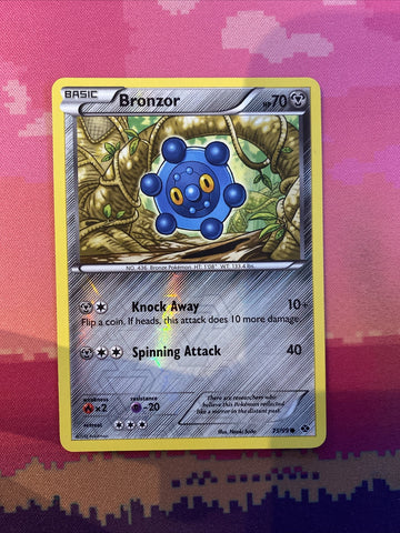 Pokemon Card Bronzor Next Destinies Reverse Holo 75/99 Near Mint