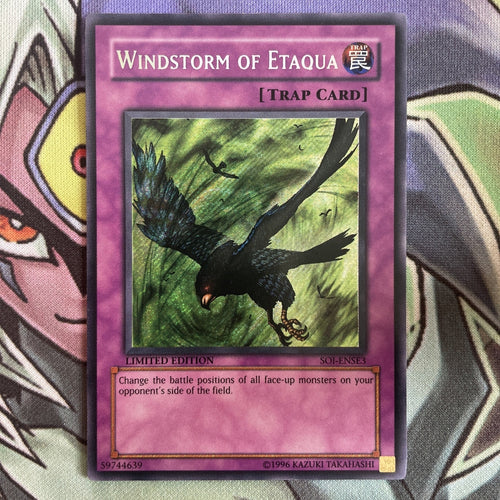 SOI-ENSE3 Windstorm Of Etaqua Secret Rare Limited Edition NM Yugioh Card