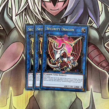 DUPO-EN037 x3 Security Dragon Ultra Rare Excellent Condition Yugioh