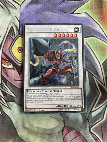 LC5D-EN038 Drill Warrior Secret Rare 1st Edition NM Yugioh Card