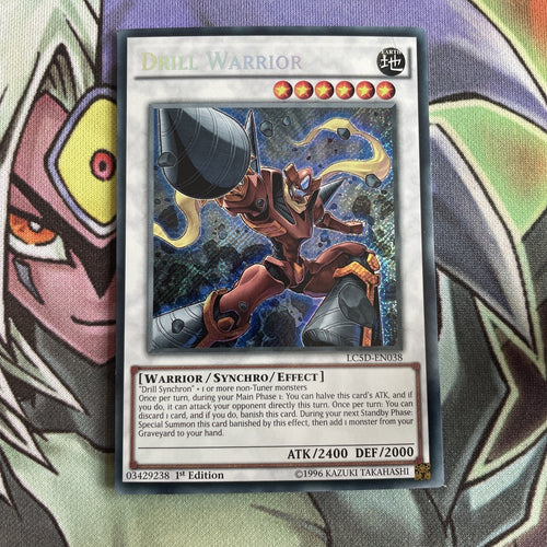 LC5D-EN038 Drill Warrior Secret Rare 1st Edition NM Yugioh Card