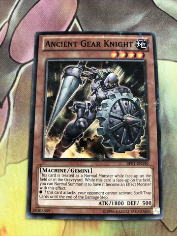 BP01-EN146  Ancient Gear Knight- Starfoil Rare UNL Ed Yugioh Konami Authentic
