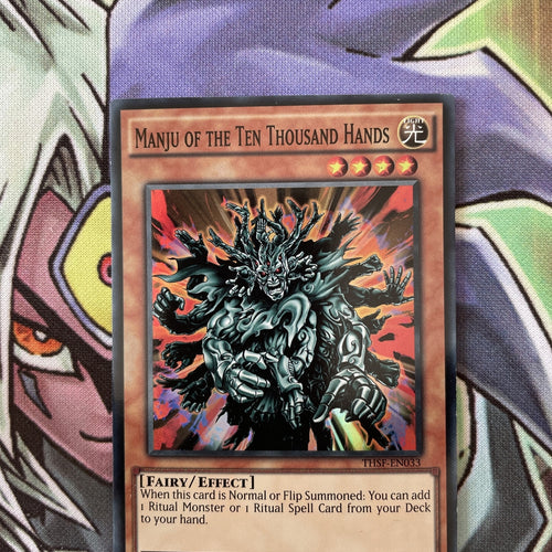 THSF-EN033 Manju Of The Ten Thousand Hands Super Rare UNL Edition Yugioh Card